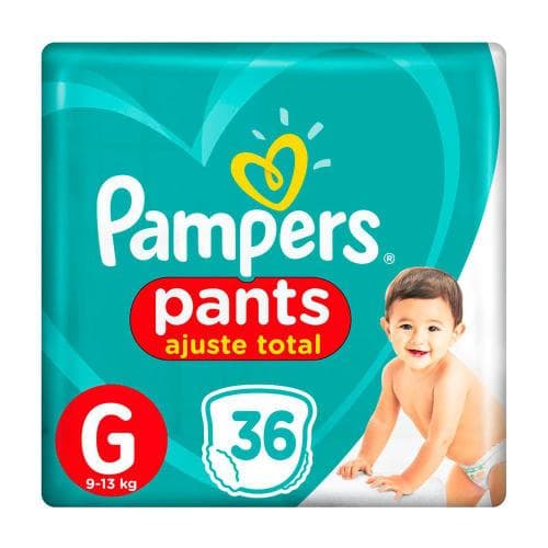 Fralda Pampers Pants Ajuste Total Tamanho G com 36 Fraldas Descartáveis