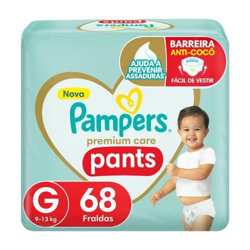 Fralda Pampers Premium Care Pants Calça Tam. G