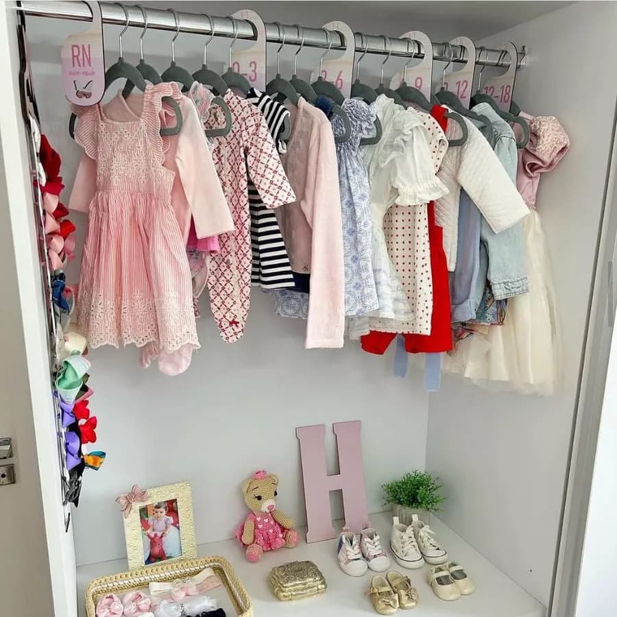 Separador e Organizador De Cabides Infantil Borboleta